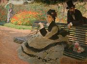 WLA metmuseum Camille Monet on a Garden Bench Claude Monet